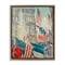 Stupell Industries Classic Americana Flags Floater Framed Art